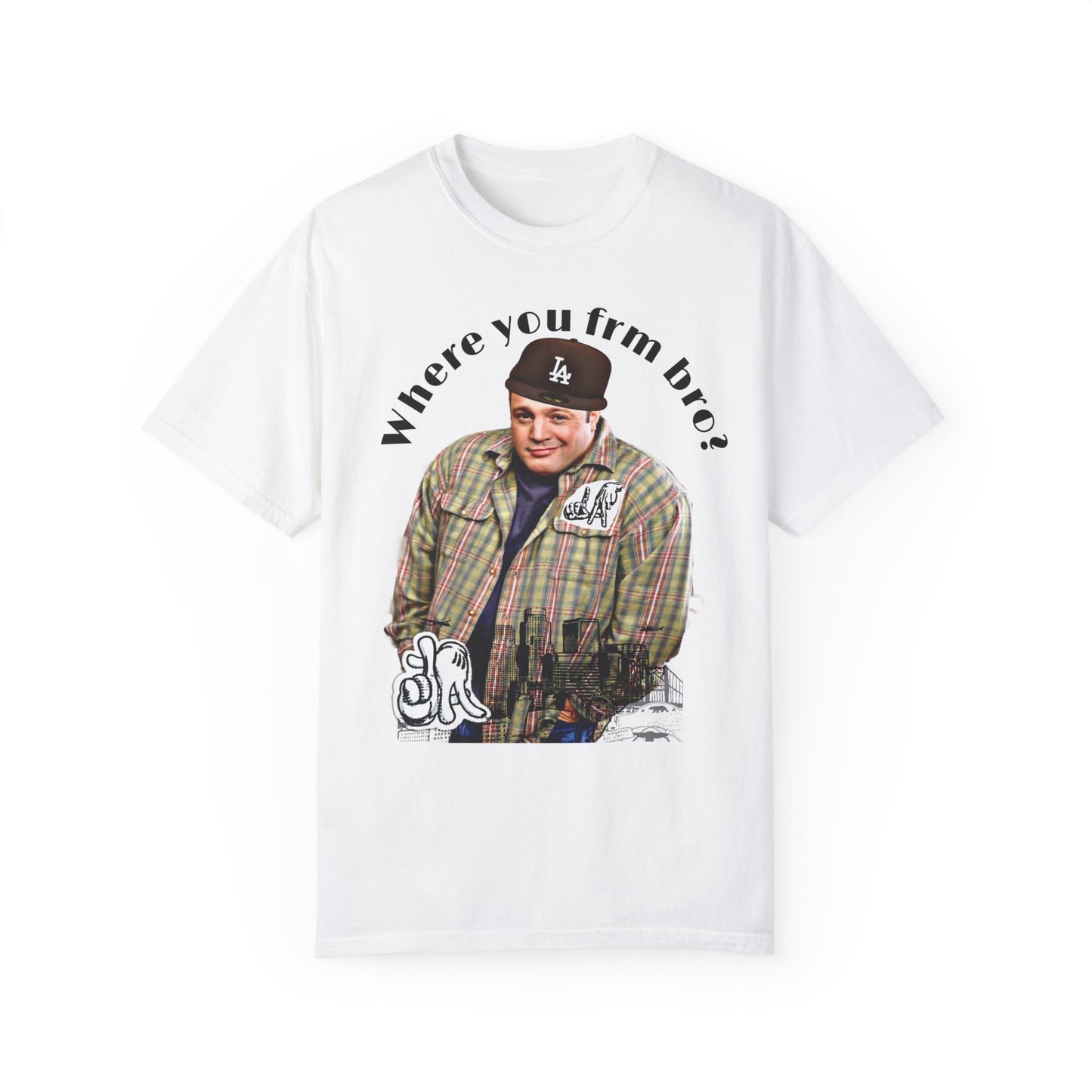 (Where you frm bro) White-Dyed T-shirt Unisex| Exclusive album cover T-shirt merch
